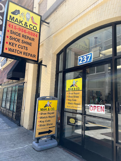 Mak & Co. Shoe Repair and Key Cuts and watch repair, San Francisco